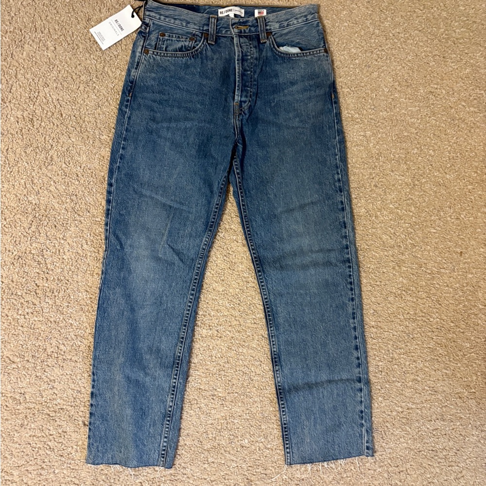 Re/Done Skinny Blue Jeans